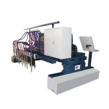 Máquina de corte de gas CNC de servicio pesado con cabezal de plasma y cabezal de gases múltiples